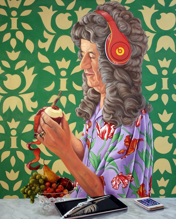 lisaficarellihalpern_sirisaac_300dpi Painting Sir iSaac by Lisa Ficarelli-Halpern