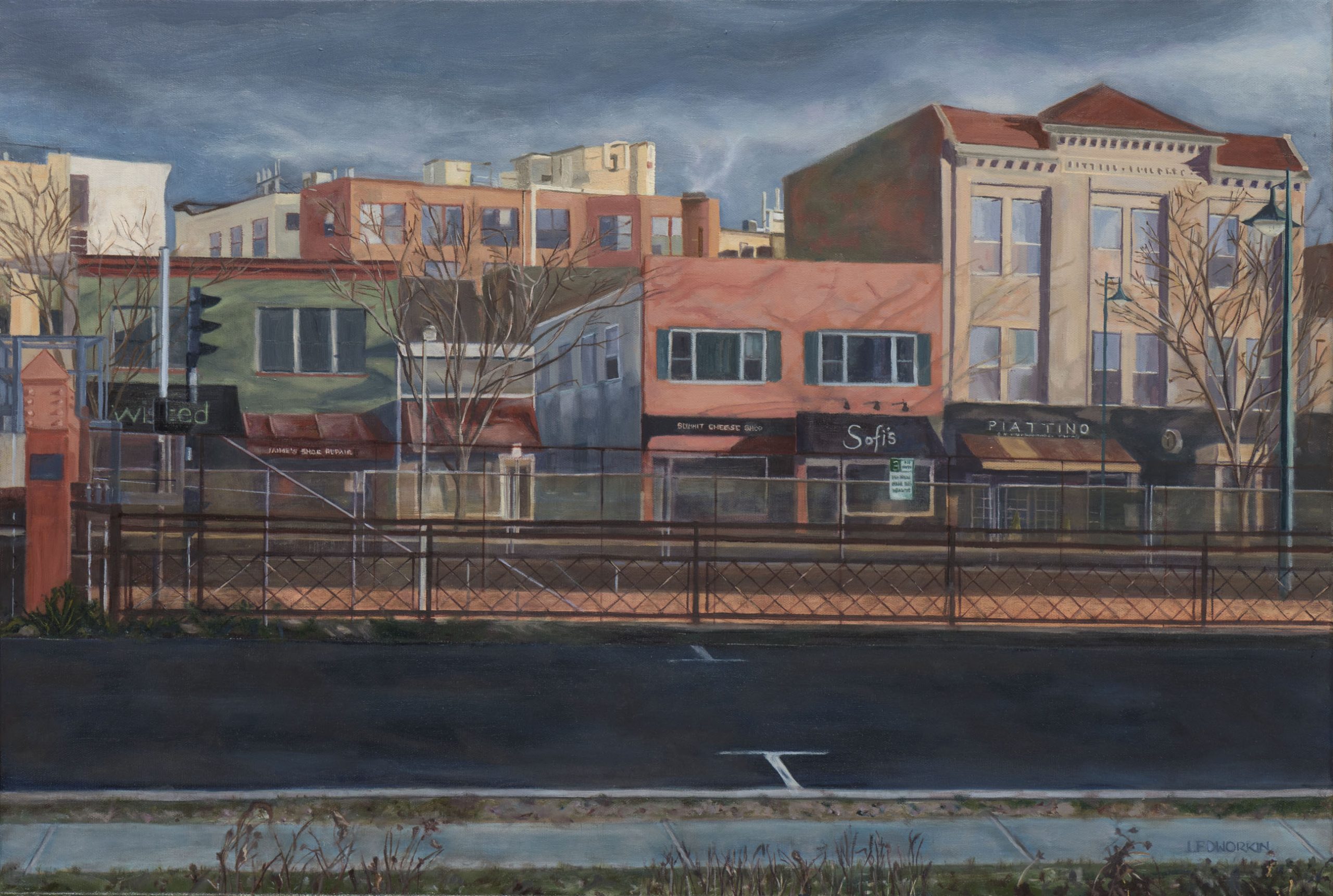 Artwork Union Place: Winter Morning by Lisa Dworkin