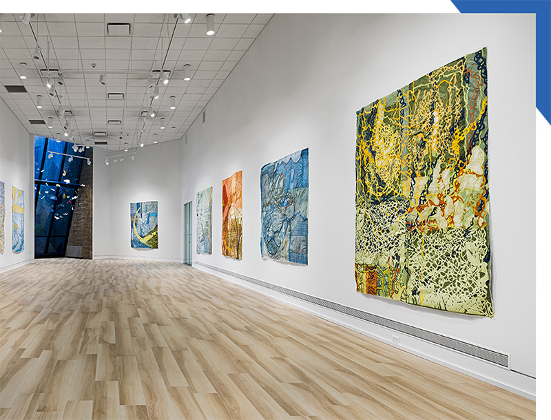 Nancy Cohen artwork installed in the Art Center Main Gallery.