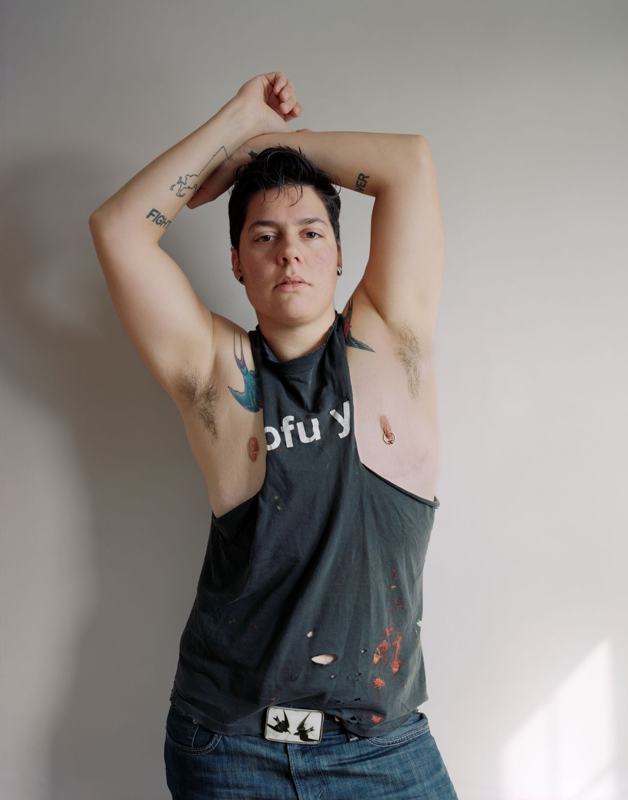 Self-Portrait (muscle shirt) by Jess T. Dugan