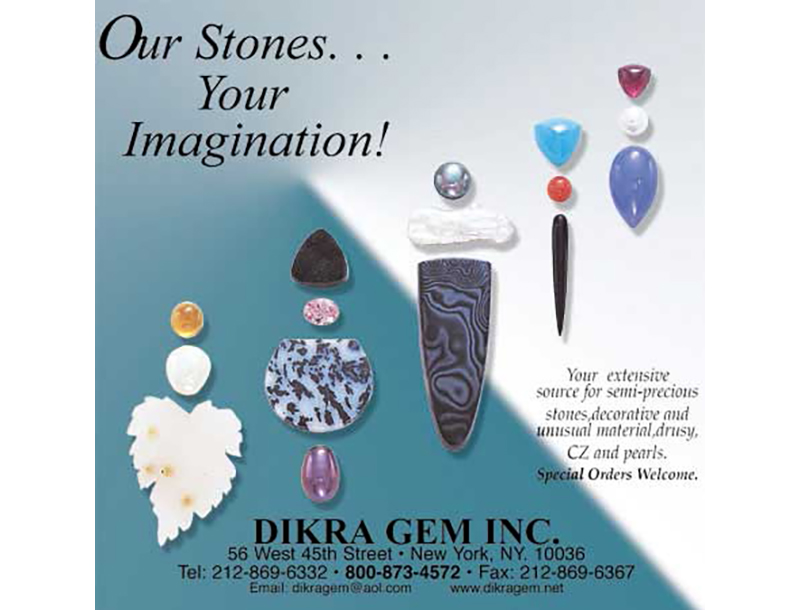 Flyer image showing off different gems for jewelry making