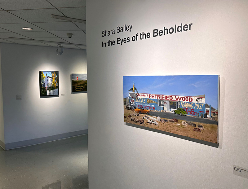 Art hanging in VACNJ/s Community Galleries