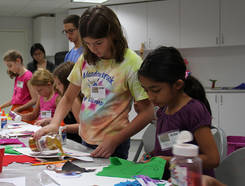 Kids at Summer Art Camp.