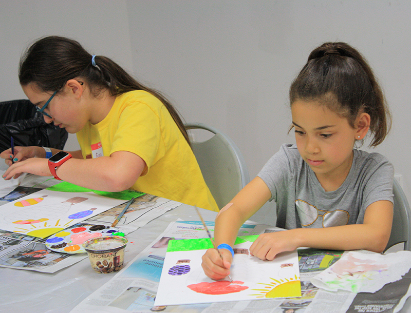 Kids at Summer Art Camp