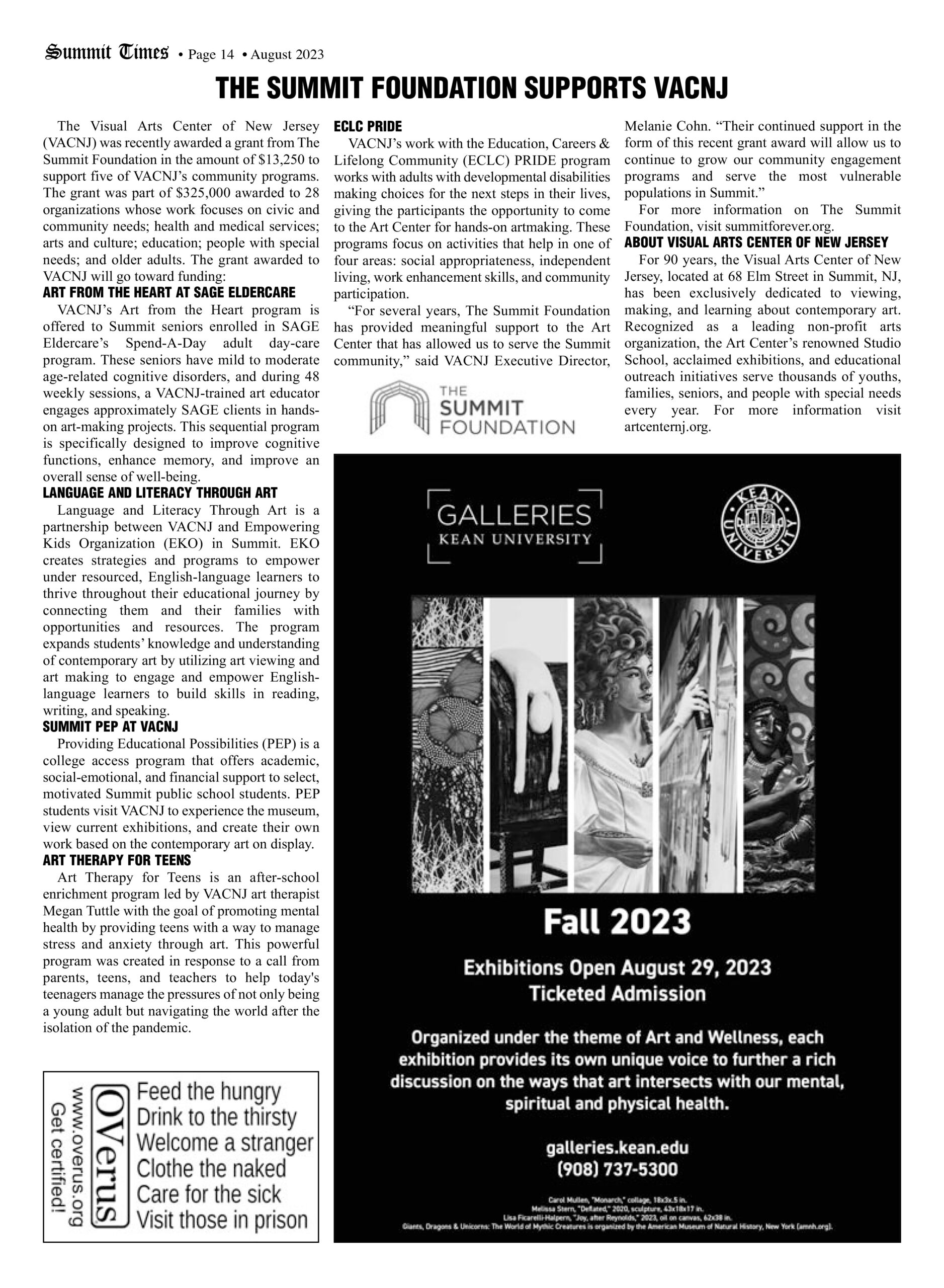 Summit Times Story on VACNJ
