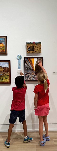 Children Looking at Artwork in the Main Gallery