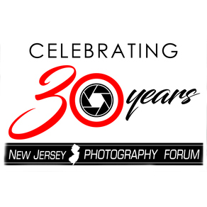 NJ Photo Forum Logo, celebrating 30 years
