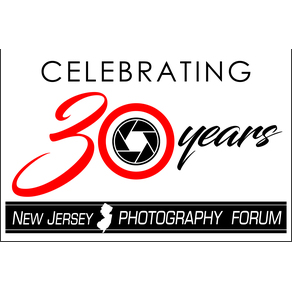 NJ Photo Forum Logo, celebrating 30 years